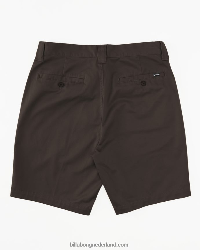 Billabong Heren korte broek van 20'' van carter performancedonker bruin 4D20H629