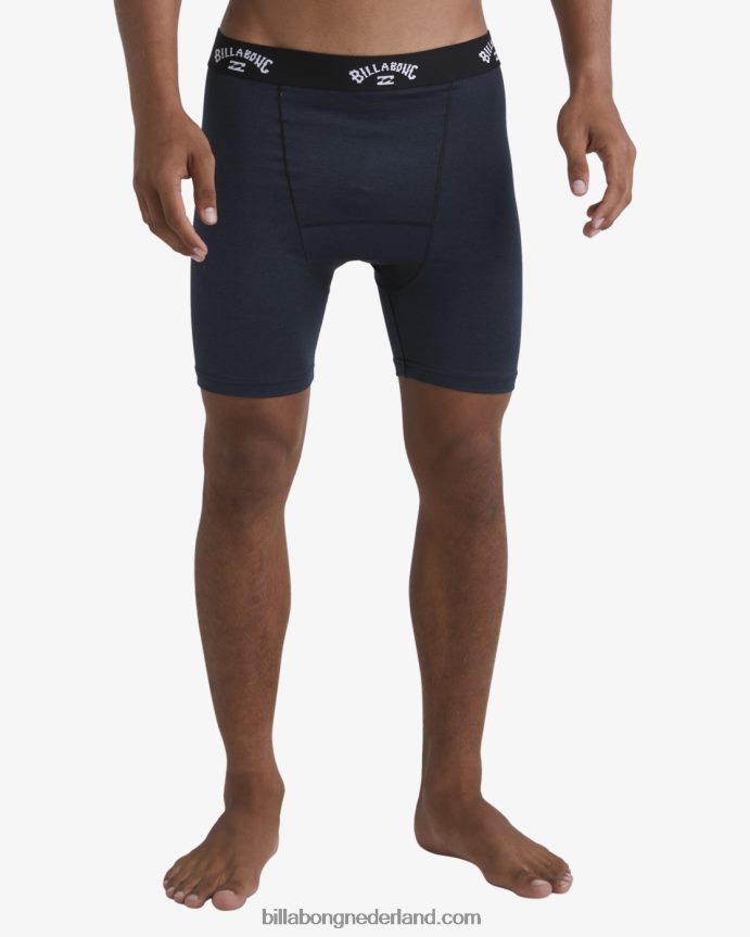 Billabong Heren surfshorts met compressie voor de hele dagzwarte heide 4D20H373