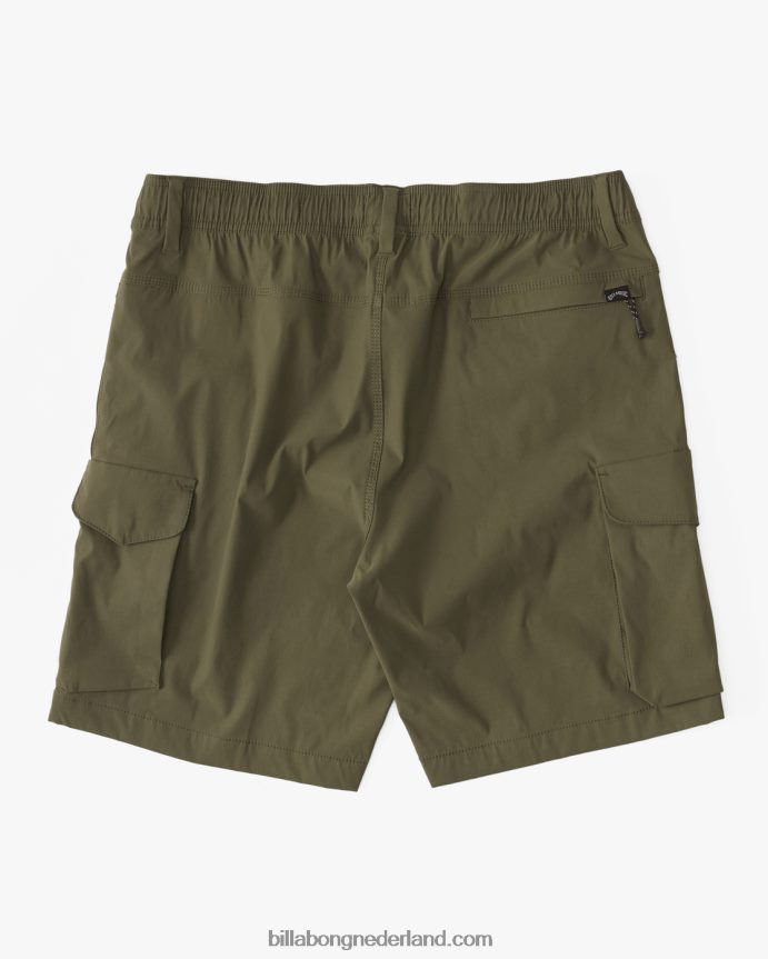 Billabong Heren surftrek elastische technische cargo 19'' shortsleger 4D20H479