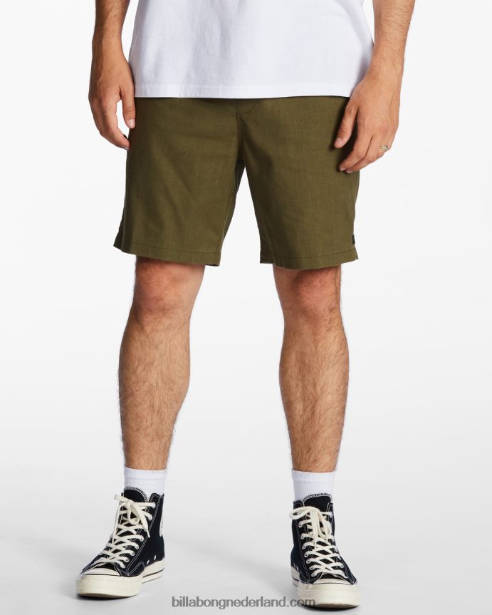 Billabong Heren surftrek hennep technische elastische shortsleger 4D20H476