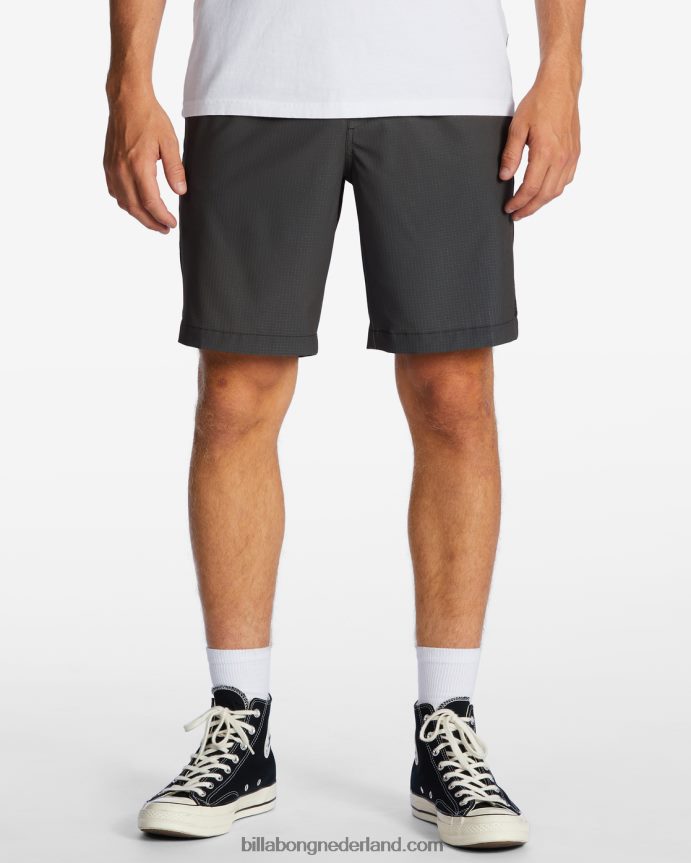 Billabong Heren surftrek trail technische elastische shortsraaf 4D20H242