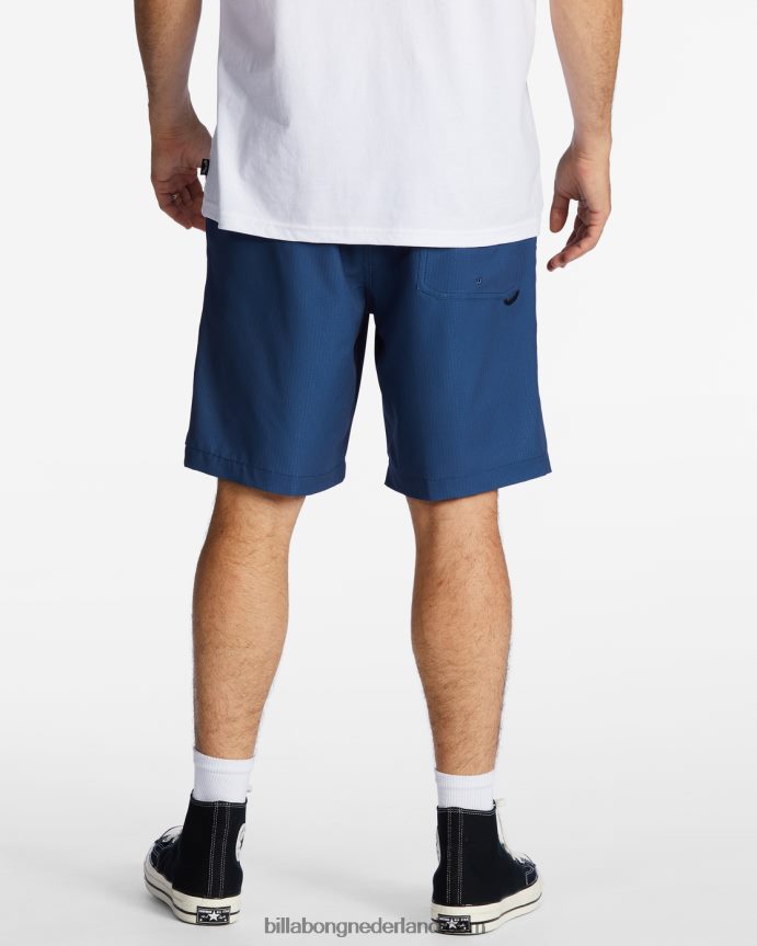 Billabong Heren surftrek trail technische elastische shortsruimte blauw 4D20H233