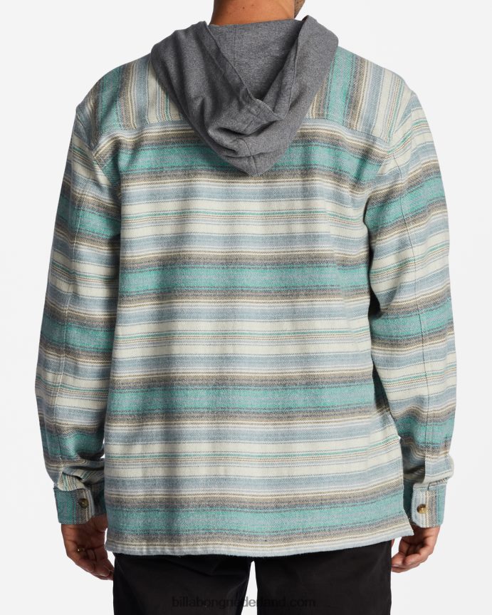 Billabong Heren baja flanellen overhemd met capuchonsteen 4D20H533