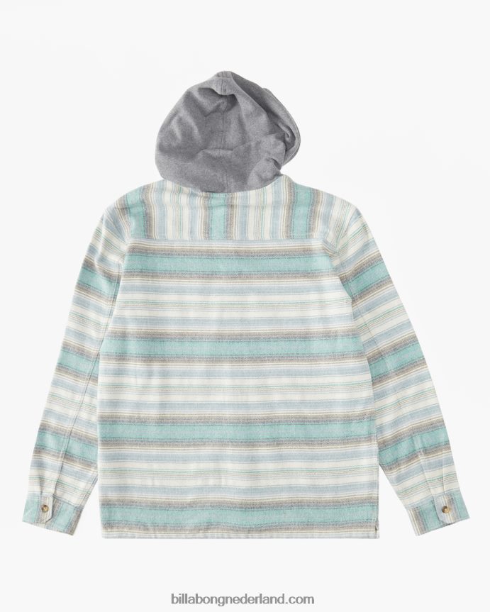 Billabong Heren baja flanellen overhemd met capuchonsteen 4D20H533