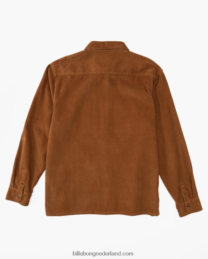 Billabong Heren bong dagen shirt met lange mouwenaarde 4D20H611