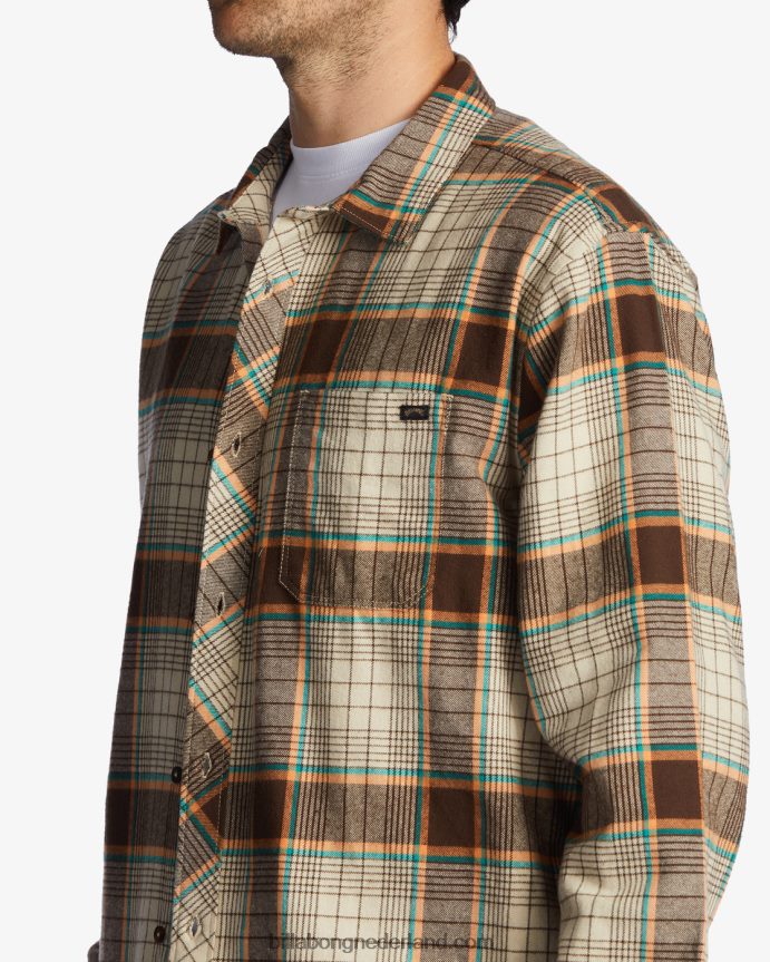 Billabong Heren kustlijn flanellen overhemdchino 4D20H628
