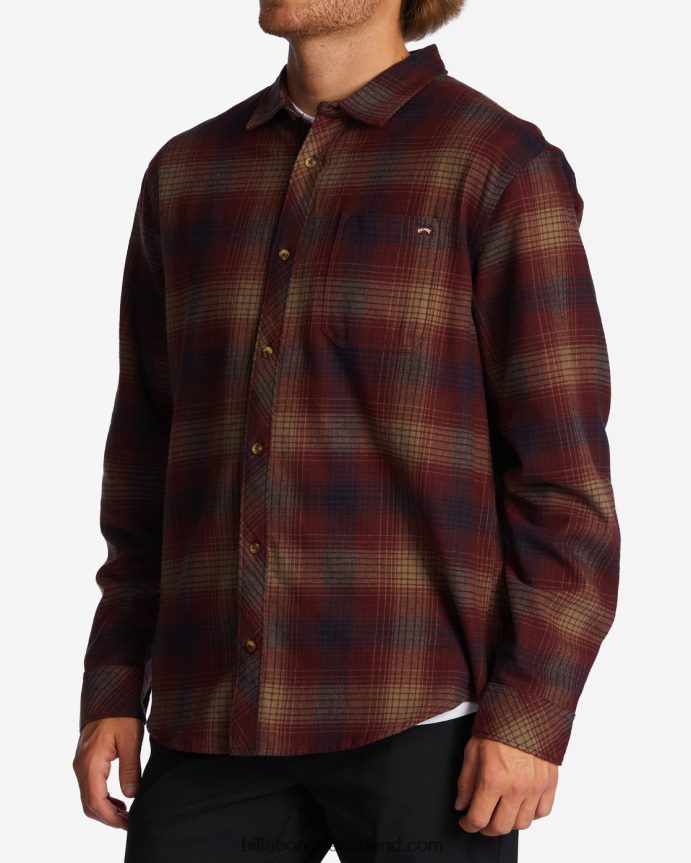 Billabong Heren kustlijn flanellen overhemdhaven 4D20H569