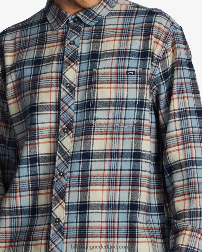 Billabong Heren kustlijn flanellen overhemdwolk 4D20H548