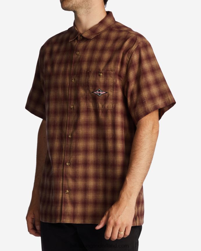 Billabong Heren ochtendhemd met korte mouwenhaven 4D20H622