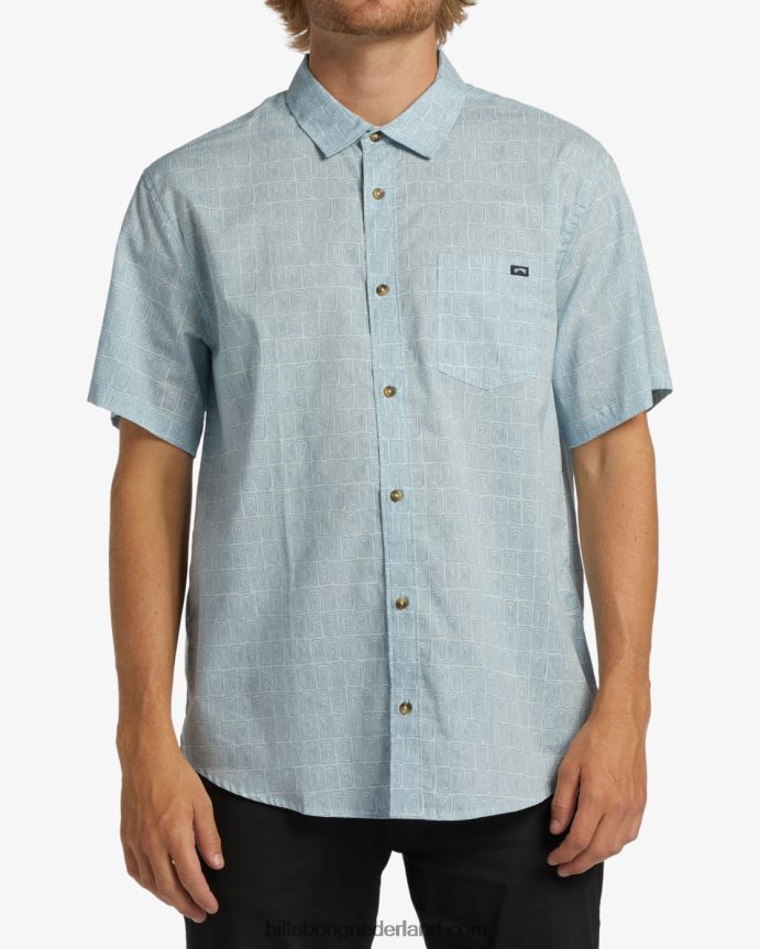 Billabong Heren zondag mini shirt met korte mouwenkust 4D20H416