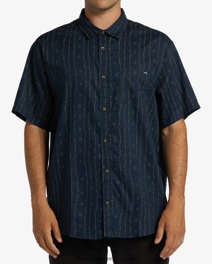 Billabong Heren zondag mini shirt met korte mouwenmarine 4D20H362