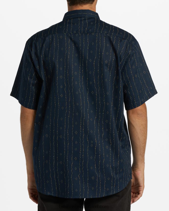 Billabong Heren zondag mini shirt met korte mouwenmarine 4D20H362
