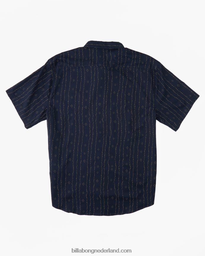 Billabong Heren zondag mini shirt met korte mouwenmarine 4D20H362