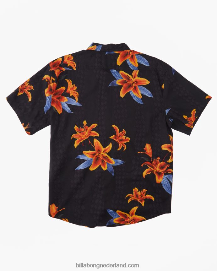 Billabong Heren zondag shirt met korte mouwenhoutskool 4D20H395