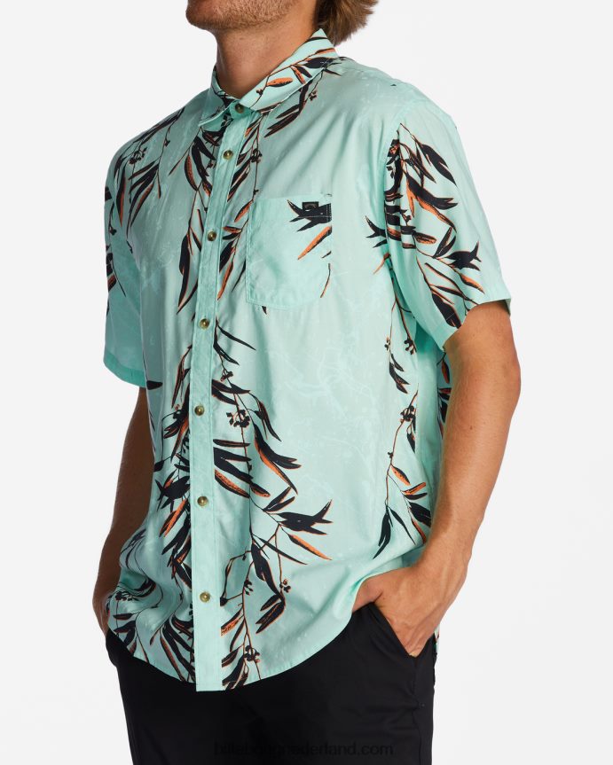 Billabong Heren zondag shirt met korte mouwenmunt 4D20H610