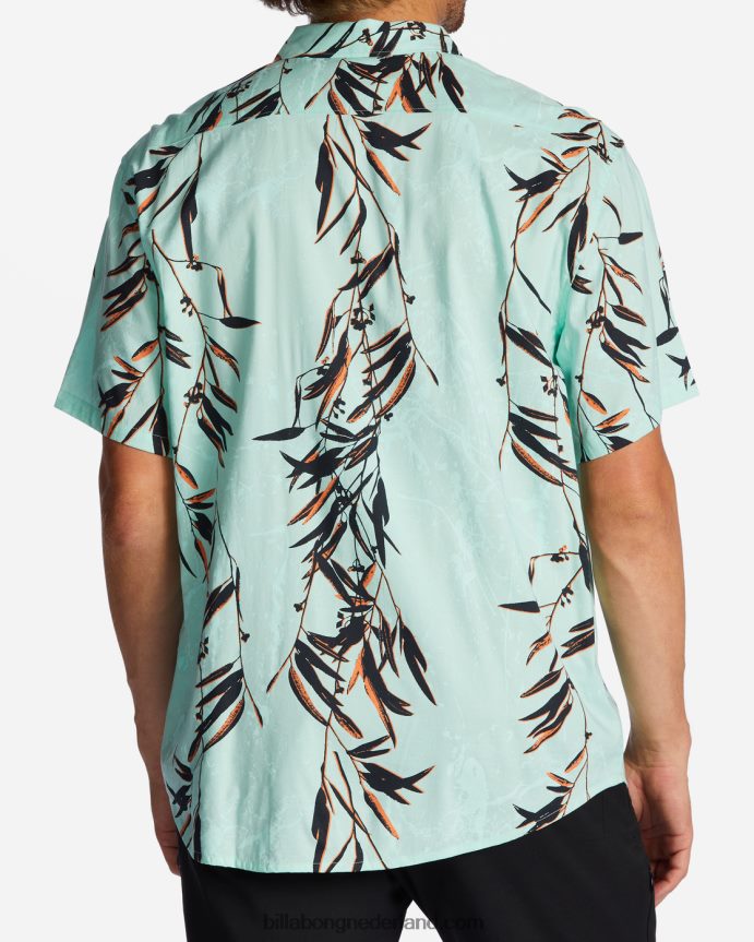 Billabong Heren zondag shirt met korte mouwenmunt 4D20H610