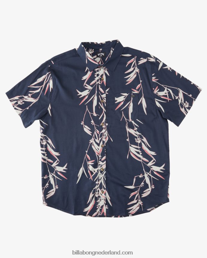 Billabong Heren zondag shirt met korte mouwennacht 4D20H567