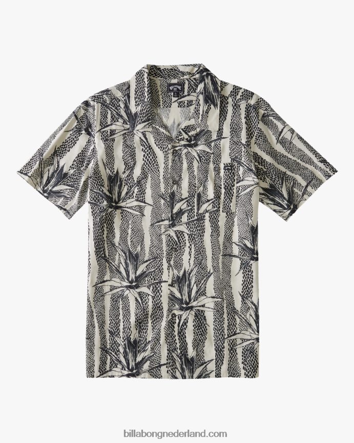 Billabong Heren zondag vakantie shirt met korte mouwenchino 4D20H582