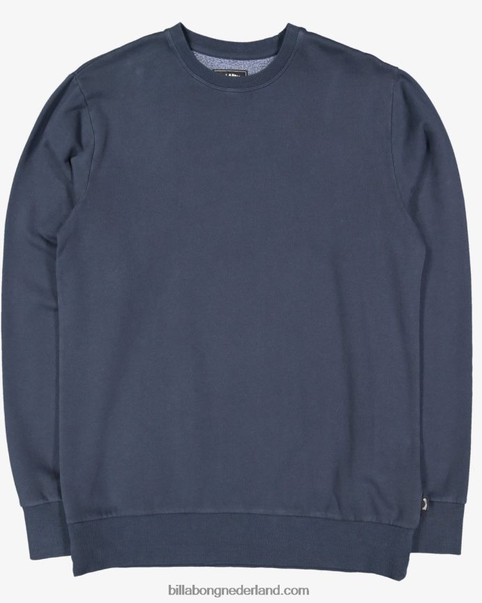 Billabong Heren overdyed sweatshirt met ronde halsmarine 4D20H561