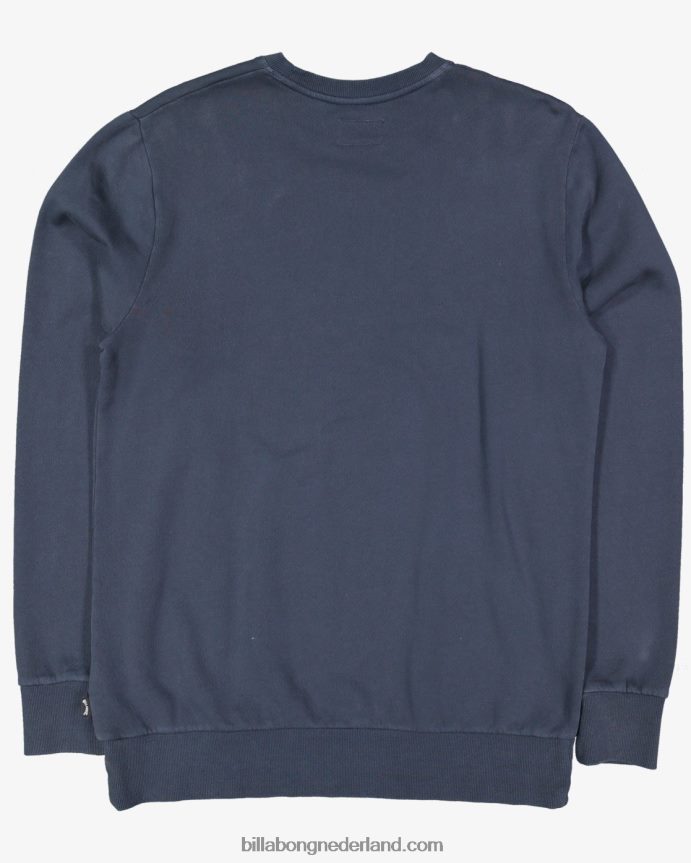 Billabong Heren overdyed sweatshirt met ronde halsmarine 4D20H561