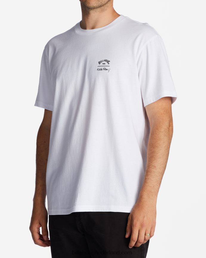 Billabong Heren Keith Haring reddingst-shirtwit 4D20H225