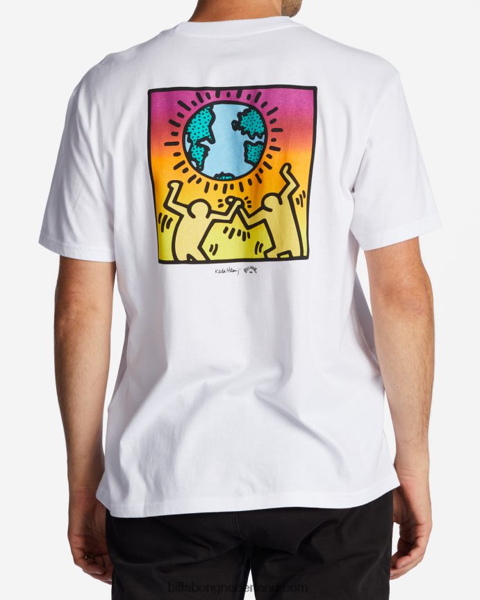 Billabong Heren Keith Haring reddingst-shirtwit 4D20H225