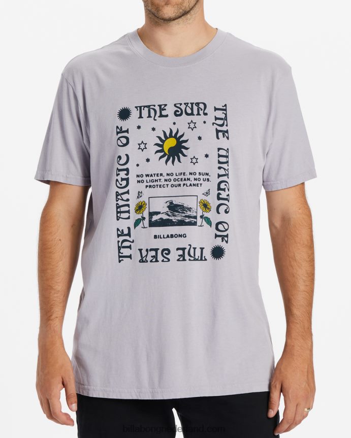 Billabong Heren Magic Sun T-shirt met korte mouwengrijs violet 4D20H617