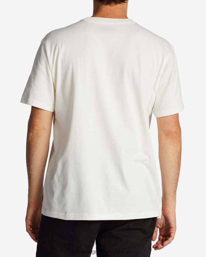 Billabong Heren T-shirt met teamzakgebroken wit 4D20H654