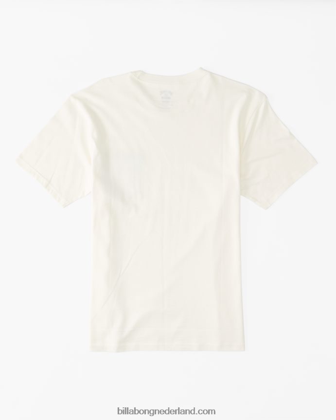 Billabong Heren T-shirt met teamzakgebroken wit 4D20H654