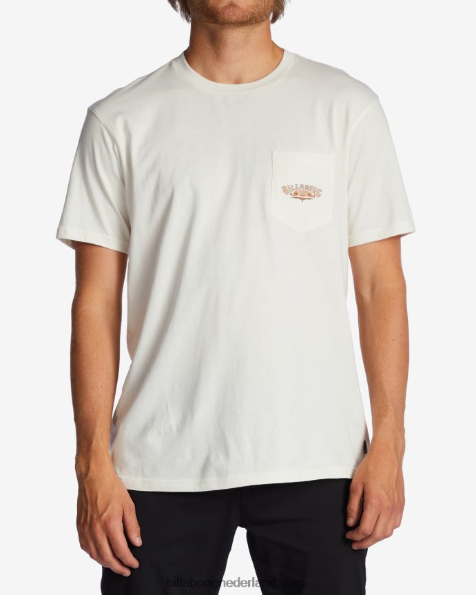 Billabong Heren T-shirt met troppo-zakgebroken wit 4D20H592
