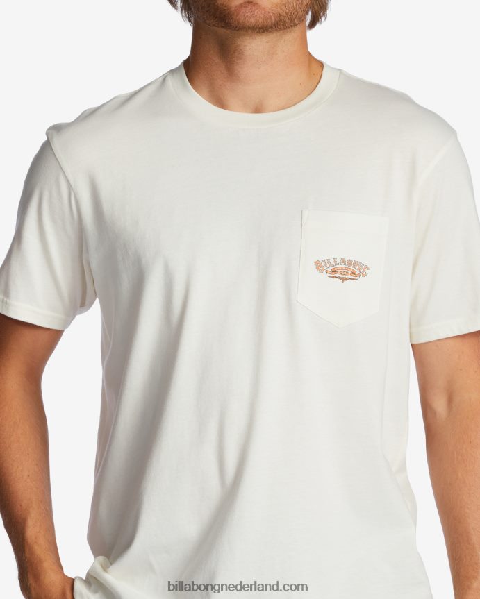 Billabong Heren T-shirt met troppo-zakgebroken wit 4D20H592