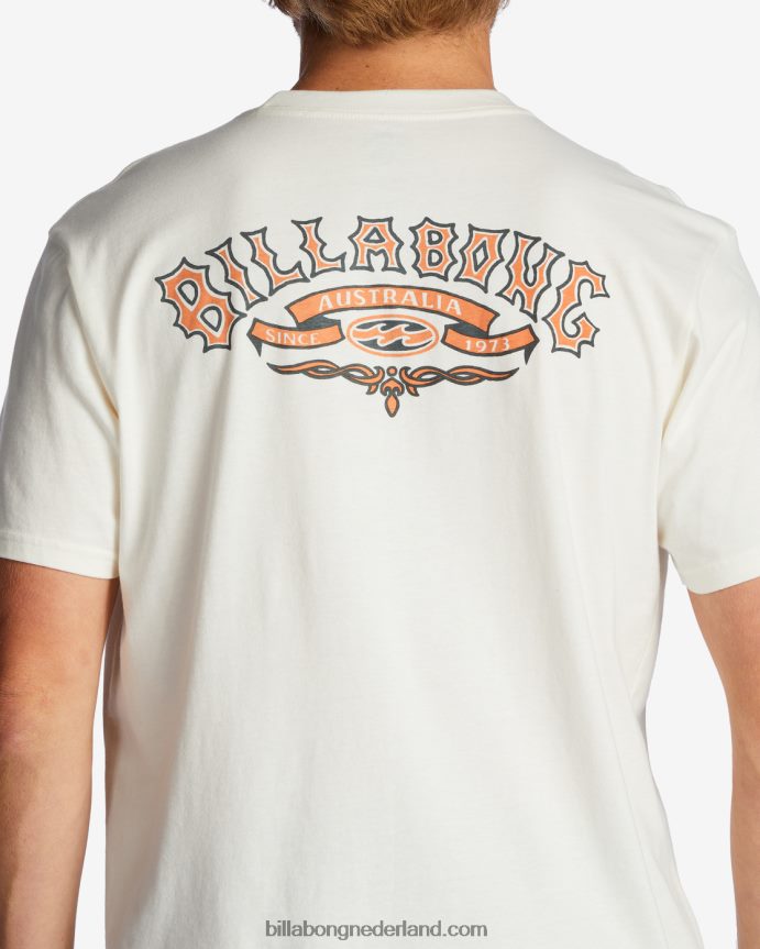 Billabong Heren T-shirt met troppo-zakgebroken wit 4D20H592