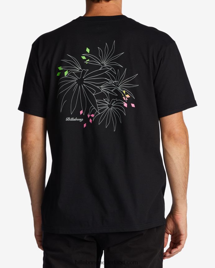 Billabong Heren T-shirt met troppo-zakzwart 4D20H573