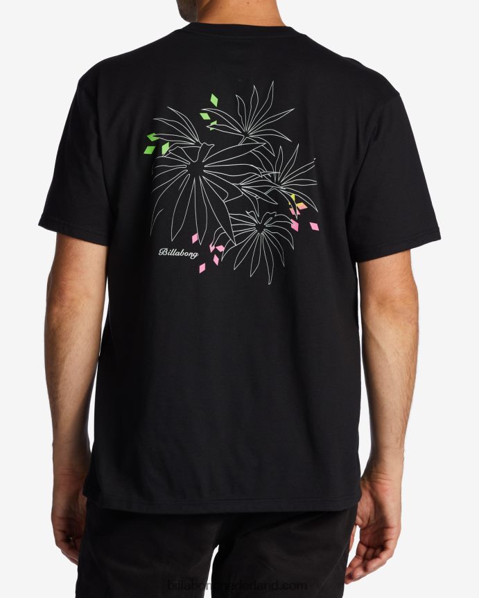 Billabong Heren T-shirt met troppo-zakzwart 4D20H573