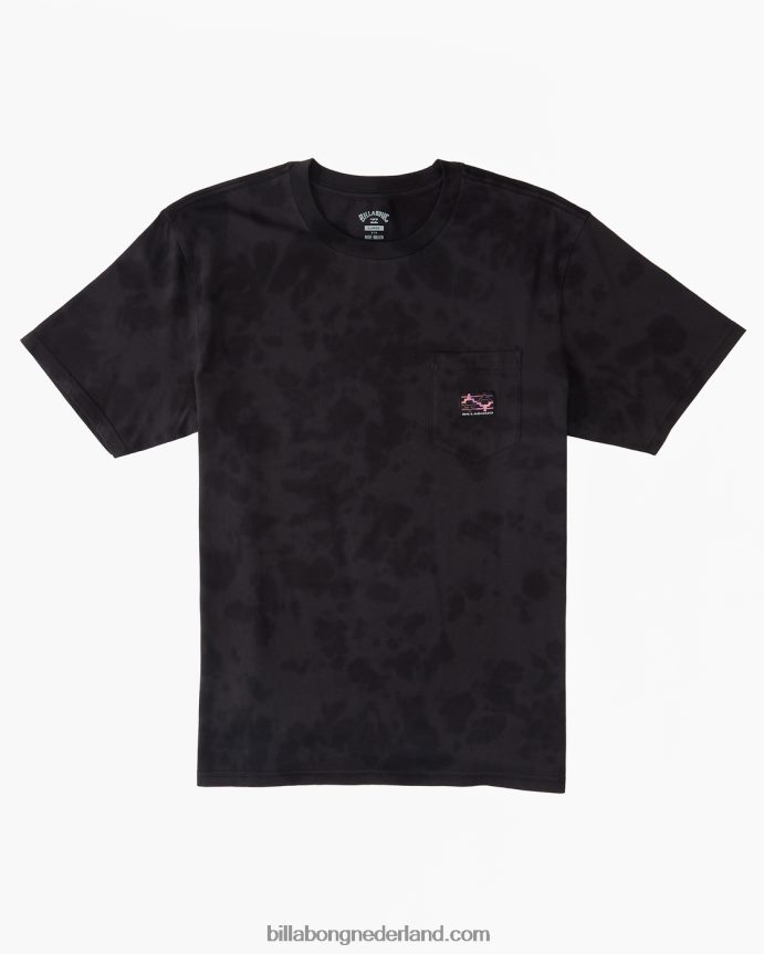 Billabong Heren T-shirt met zakwassinggewassen zwart 4D20H549