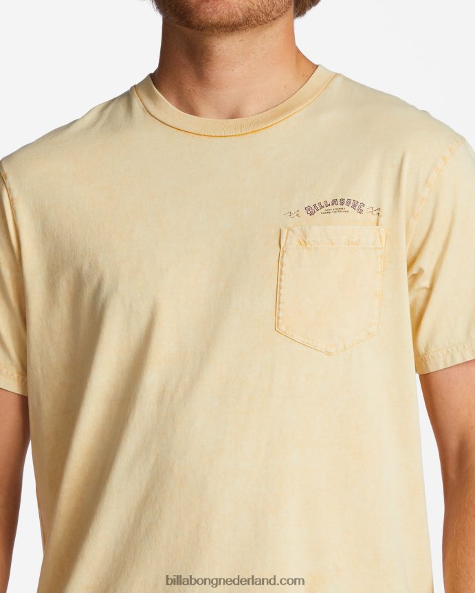 Billabong Heren T-shirt met zakwassingzonnig 4D20H612