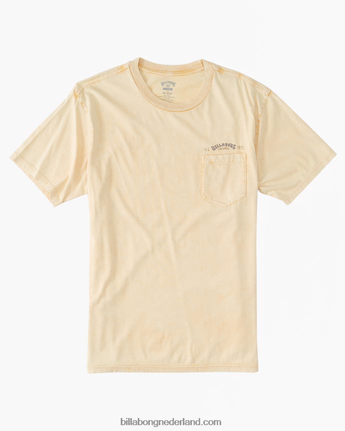 Billabong Heren T-shirt met zakwassingzonnig 4D20H612