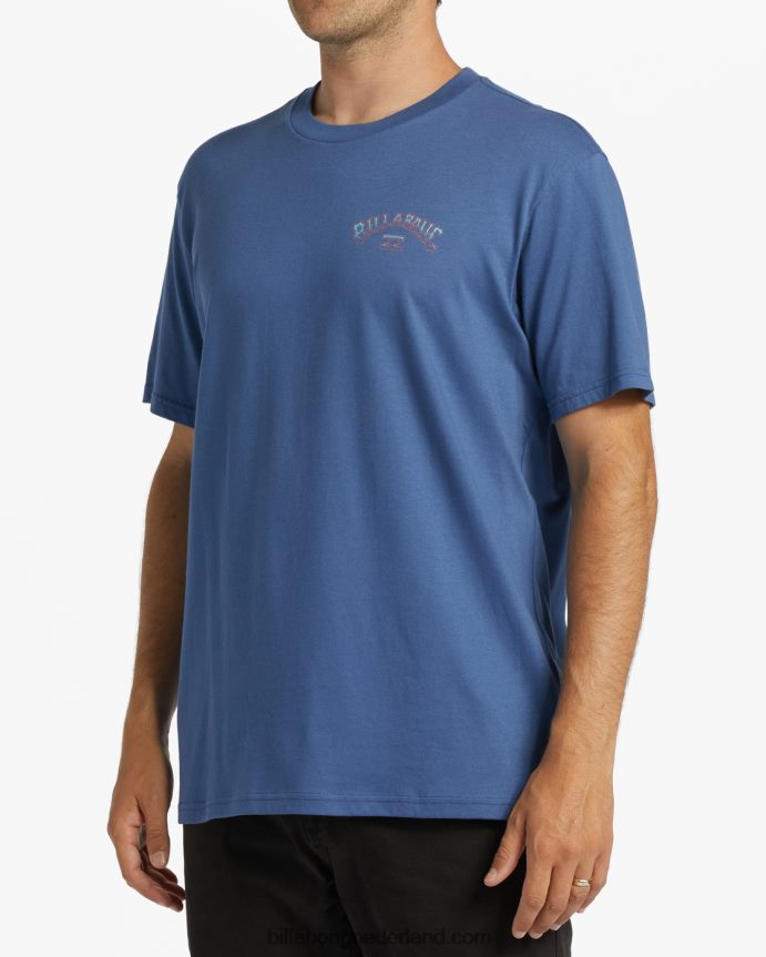 Billabong Heren boog vulling t-shirtstoffig blauw 4D20H316