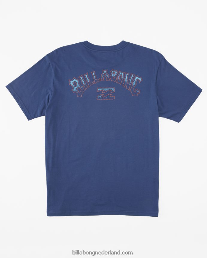 Billabong Heren boog vulling t-shirtstoffig blauw 4D20H316