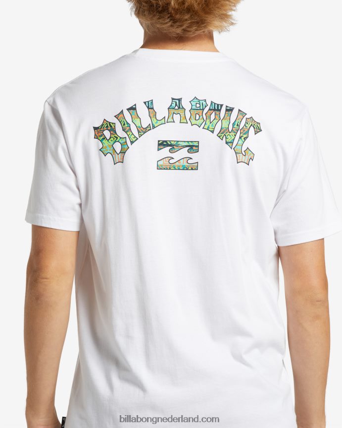 Billabong Heren boog vulling t-shirtwit 4D20H339