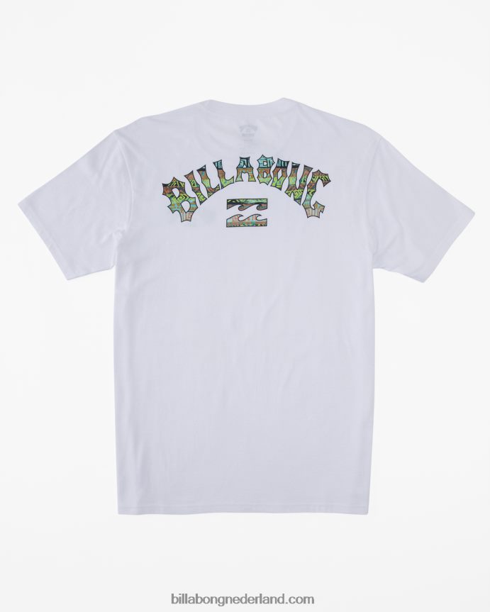 Billabong Heren boog vulling t-shirtwit 4D20H339