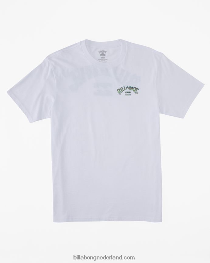 Billabong Heren boog vulling t-shirtwit 4D20H339