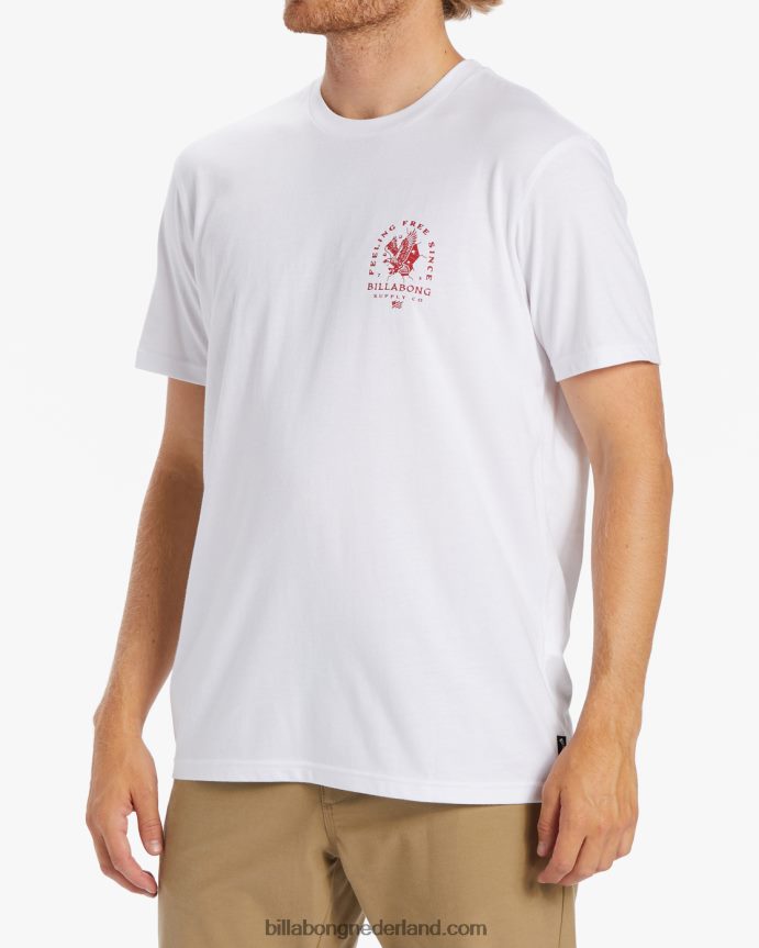 Billabong Heren breek gratis t-shirtwit 4D20H376