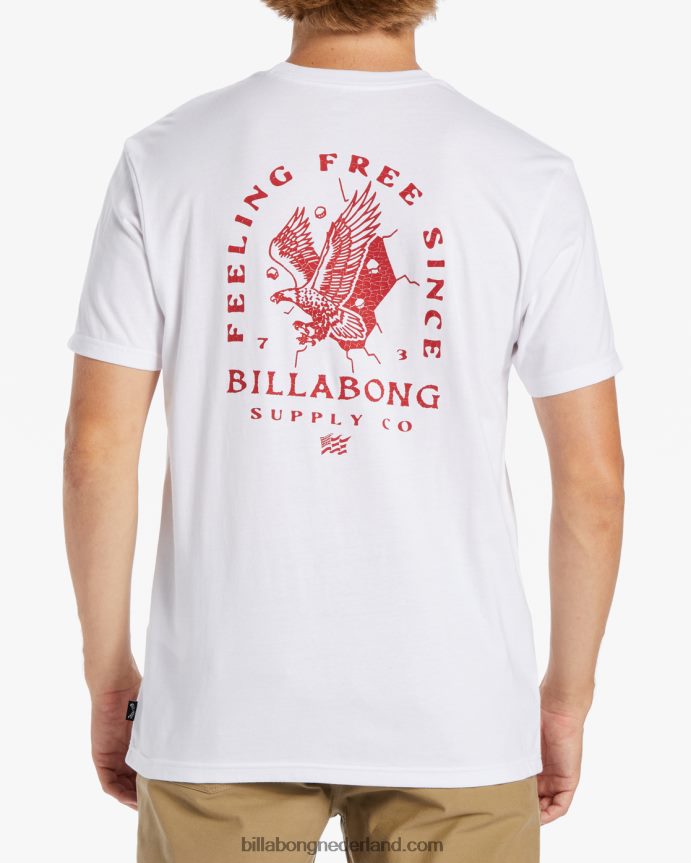 Billabong Heren breek gratis t-shirtwit 4D20H376