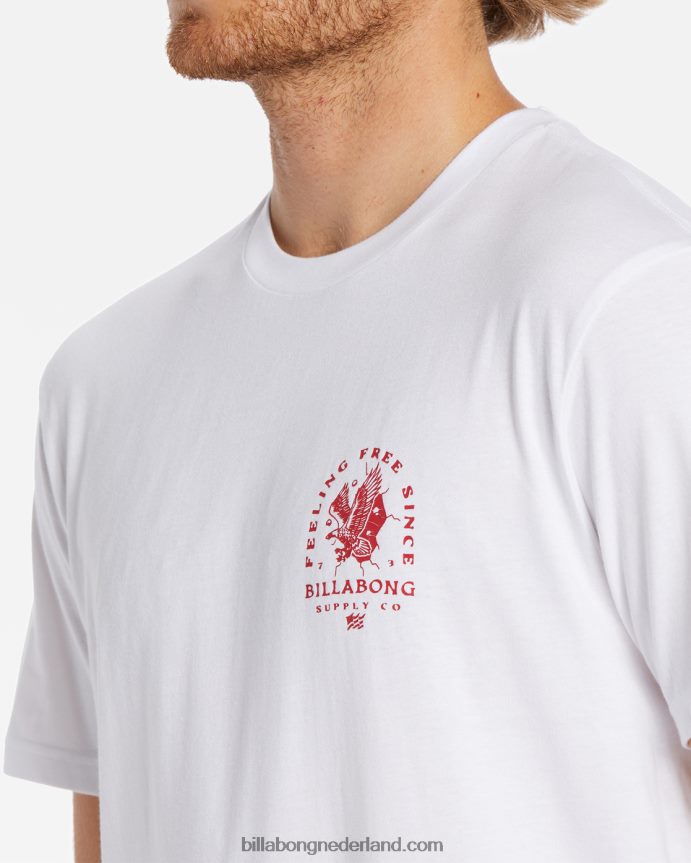 Billabong Heren breek gratis t-shirtwit 4D20H376