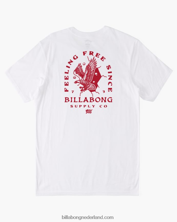 Billabong Heren breek gratis t-shirtwit 4D20H376