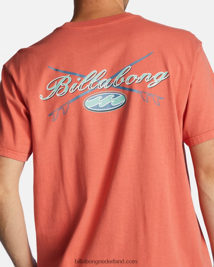 Billabong Heren crossboard t-shirtdonker koraal 4D20H624