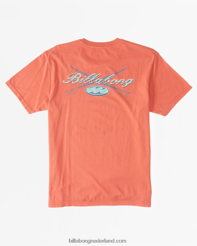 Billabong Heren crossboard t-shirtdonker koraal 4D20H624