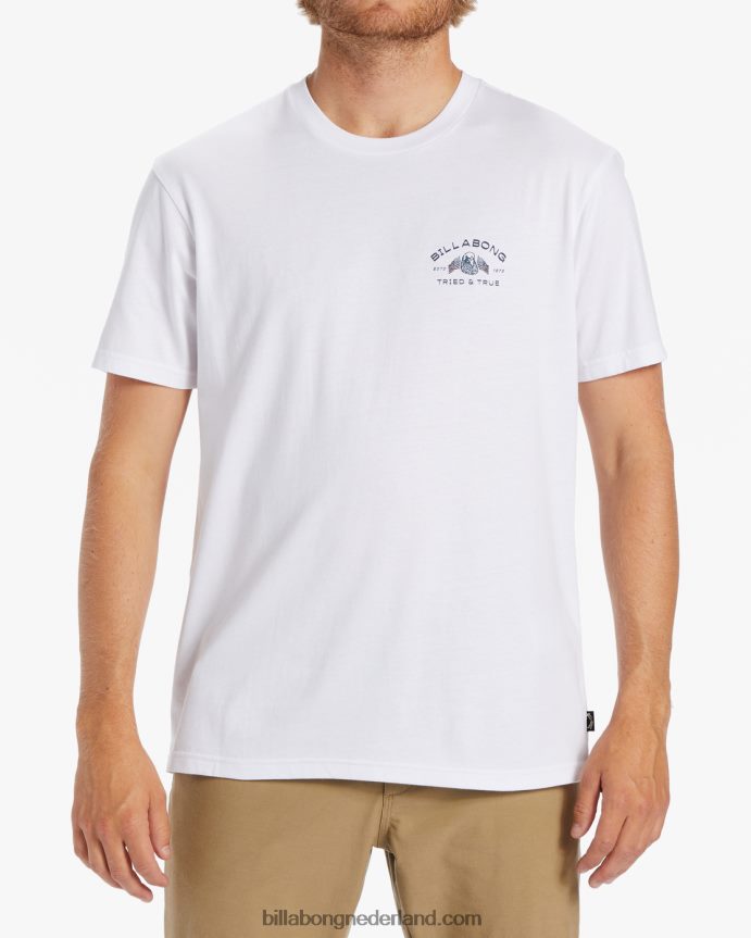 Billabong Heren een natie t-shirtwit 4D20H363