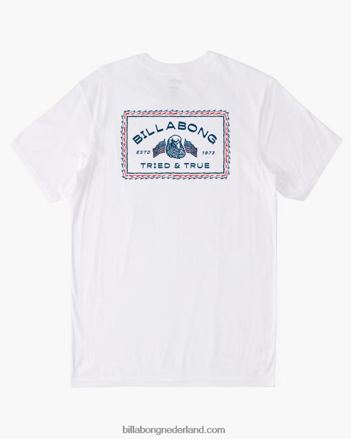 Billabong Heren een natie t-shirtwit 4D20H363